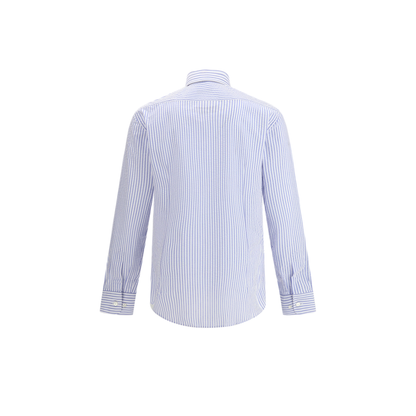 MAYFEYR - Etro - Striped Cotton Shirt With An Embroidered Pegaso Logo On The Chest - MRIB000299TR5A9