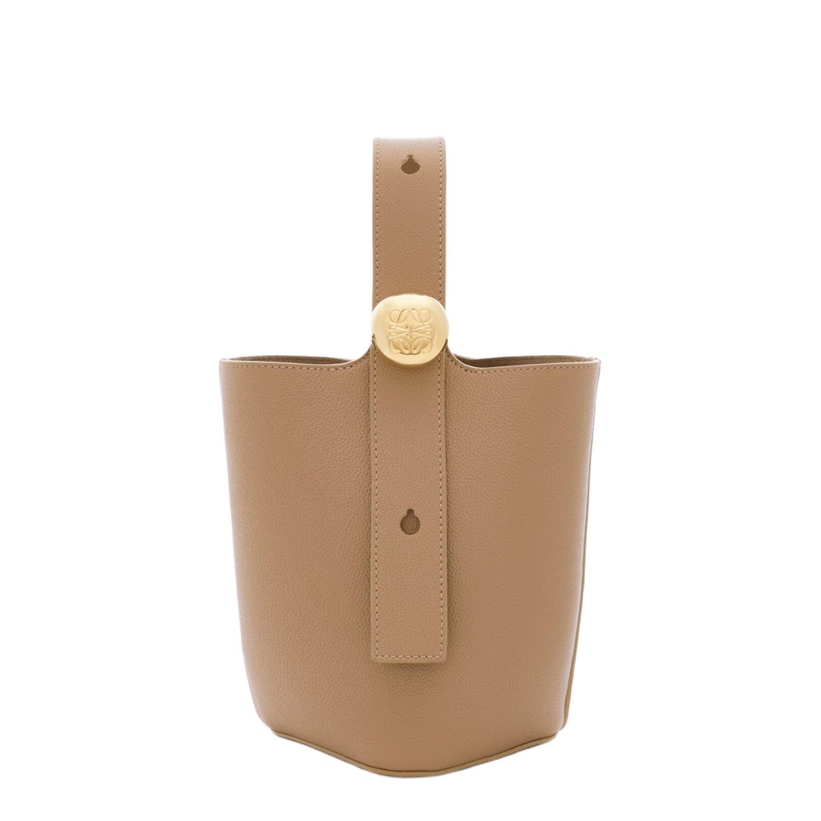 Mini Pebble Bucket in Soft Grained Calfskin