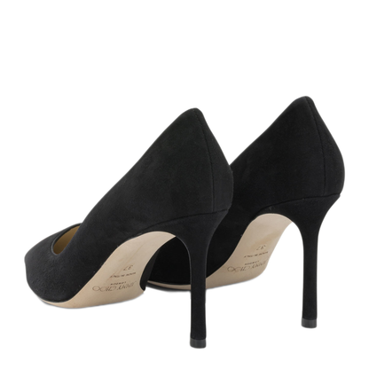 MAYFEYR - Jimmy Choo - Romy 85Mm Pumps - ROMY85SUEBLACK