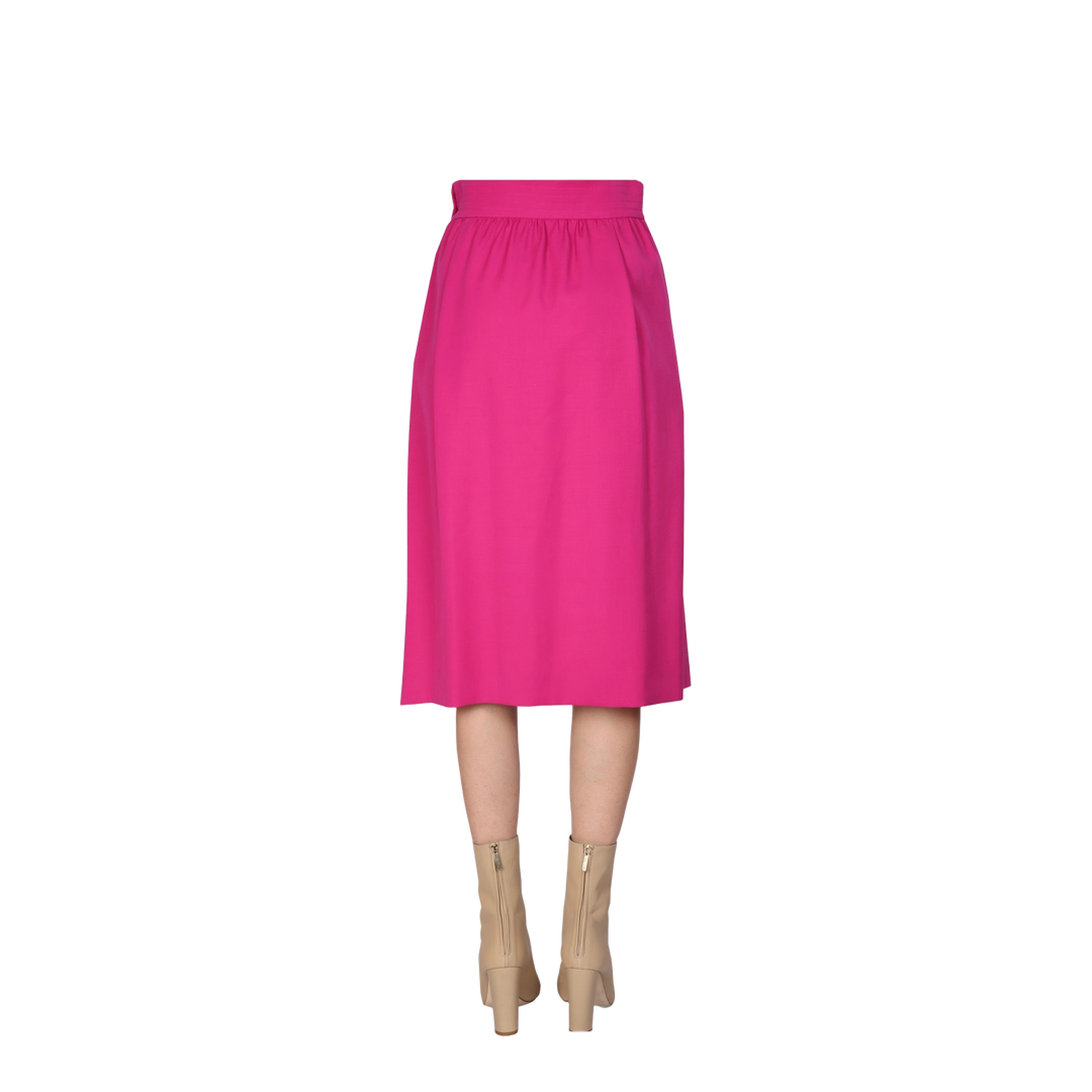Flared Midi Skirt