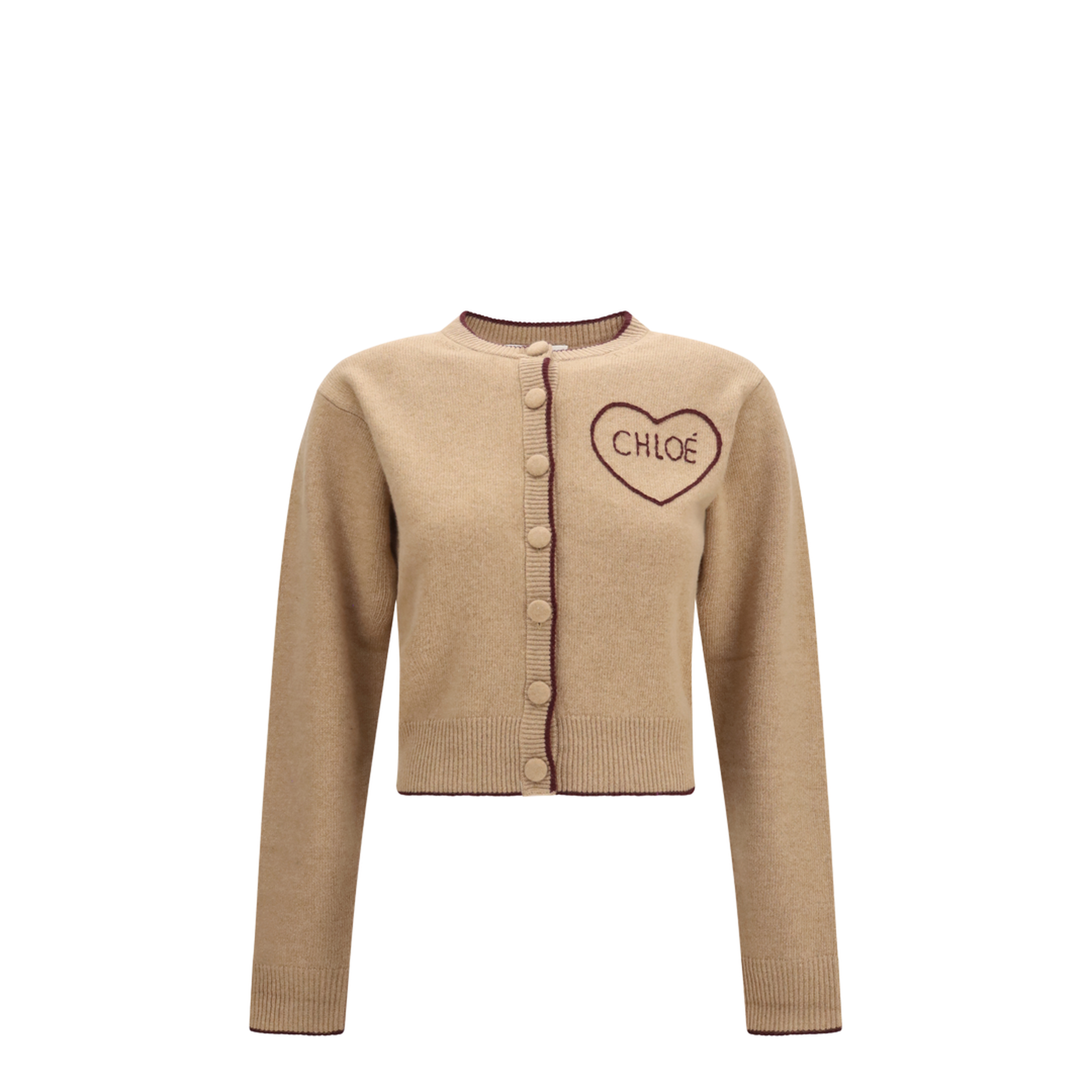MAYFEYR - Chloè - Fitted Logo Cardigan In Wool And Cashmere - CH26AMC15710