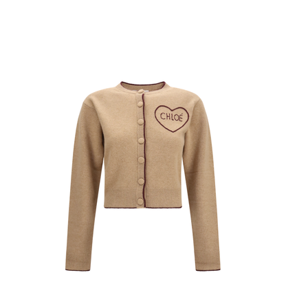 MAYFEYR - Chloè - Fitted Logo Cardigan In Wool And Cashmere - CH26AMC15710
