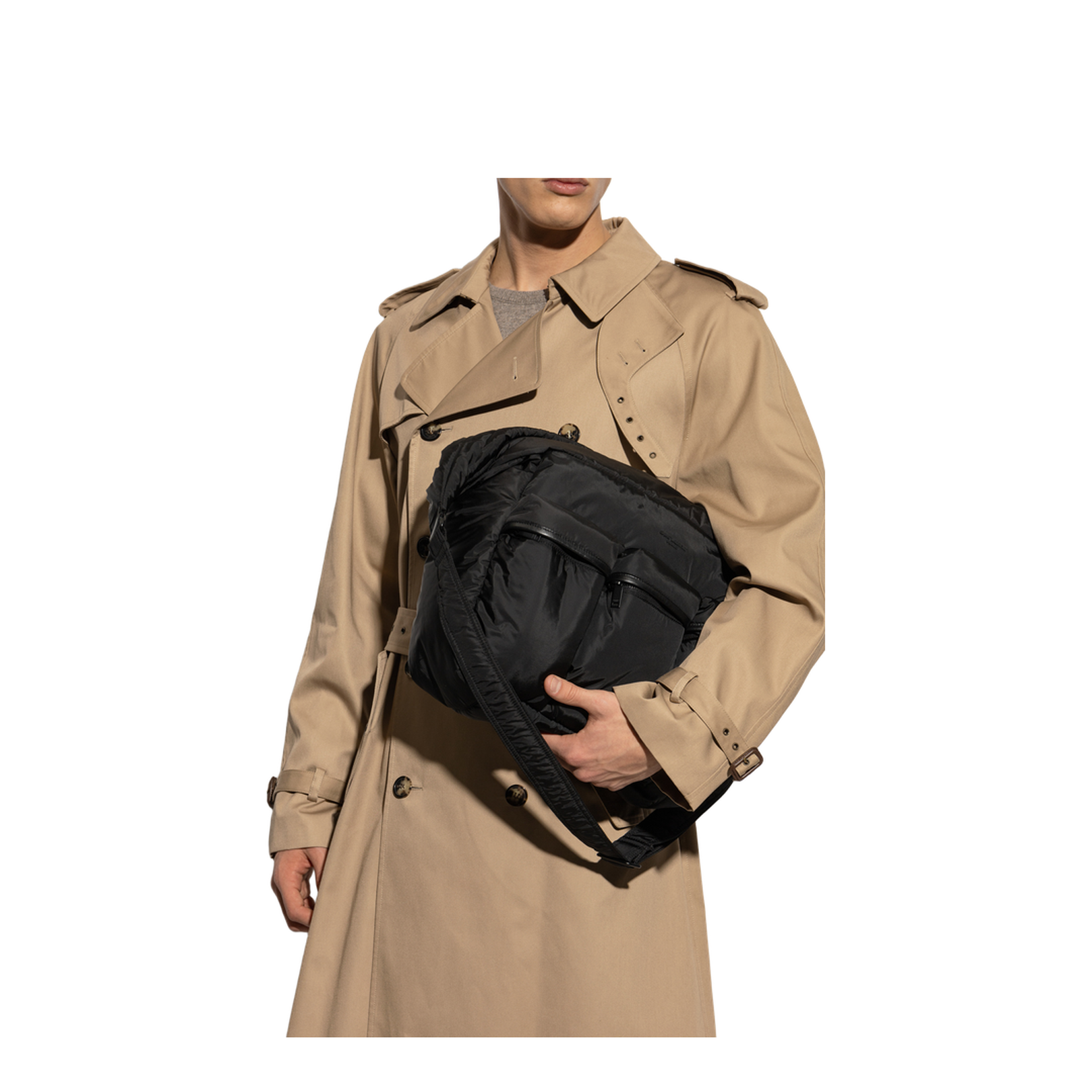 Nylon Hobo Bags - Black