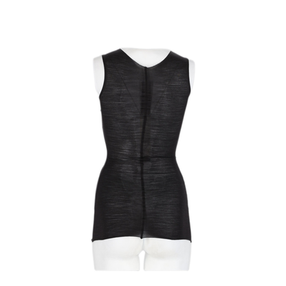 Black Wool Silk Top