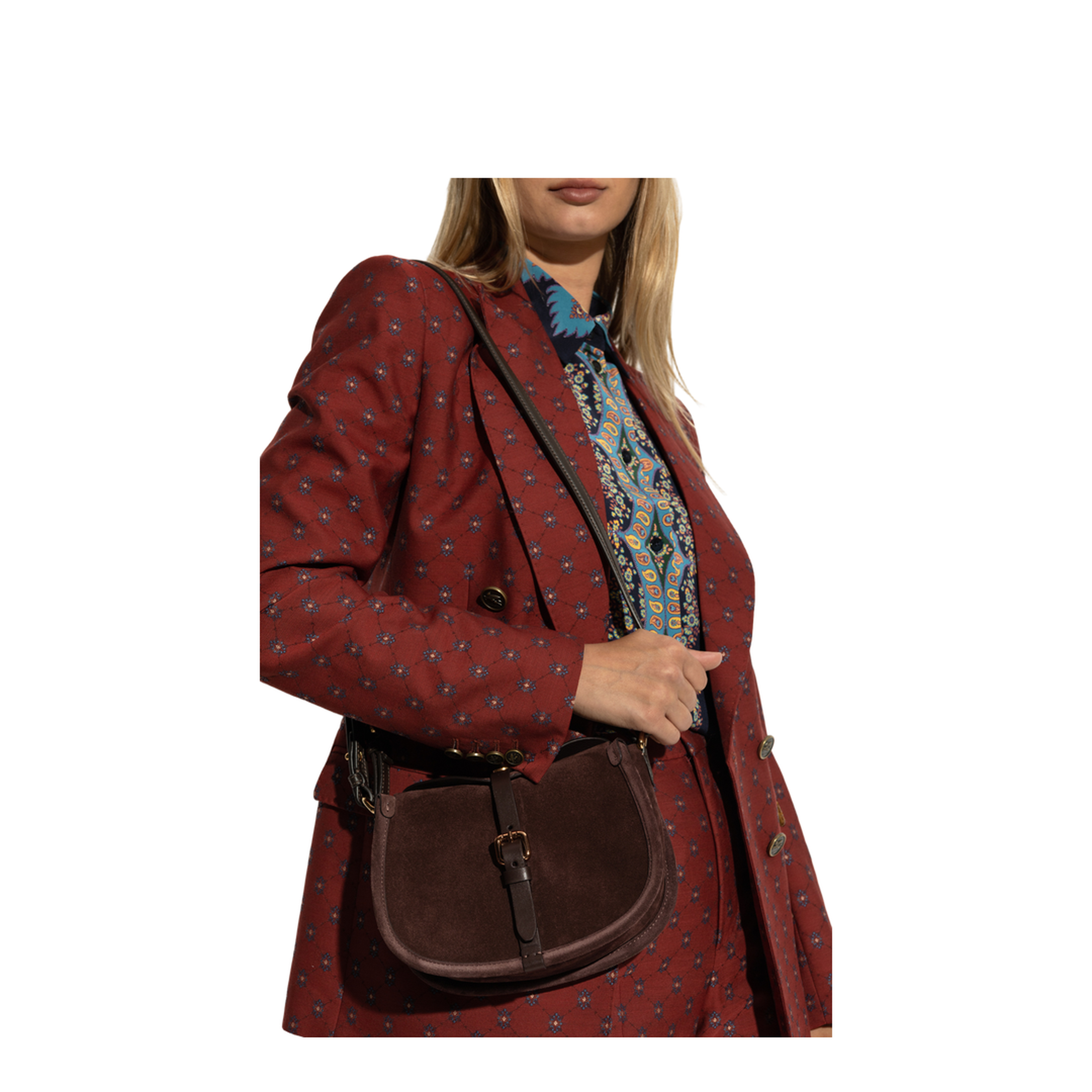 Half-Moon Saddle Design with Vertical Strap