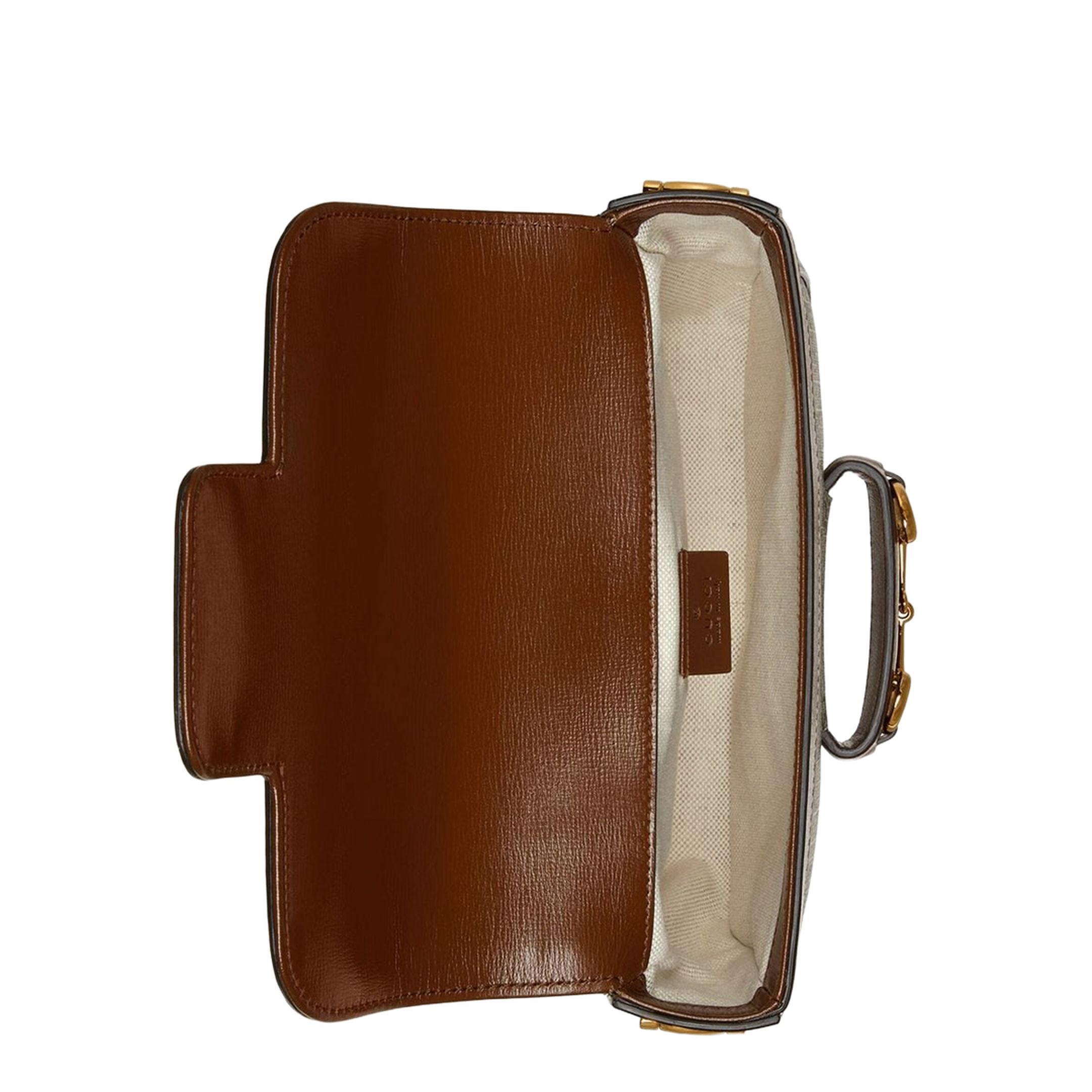 Horsebit 1955 Small Leather Shoulder Bag - Brown