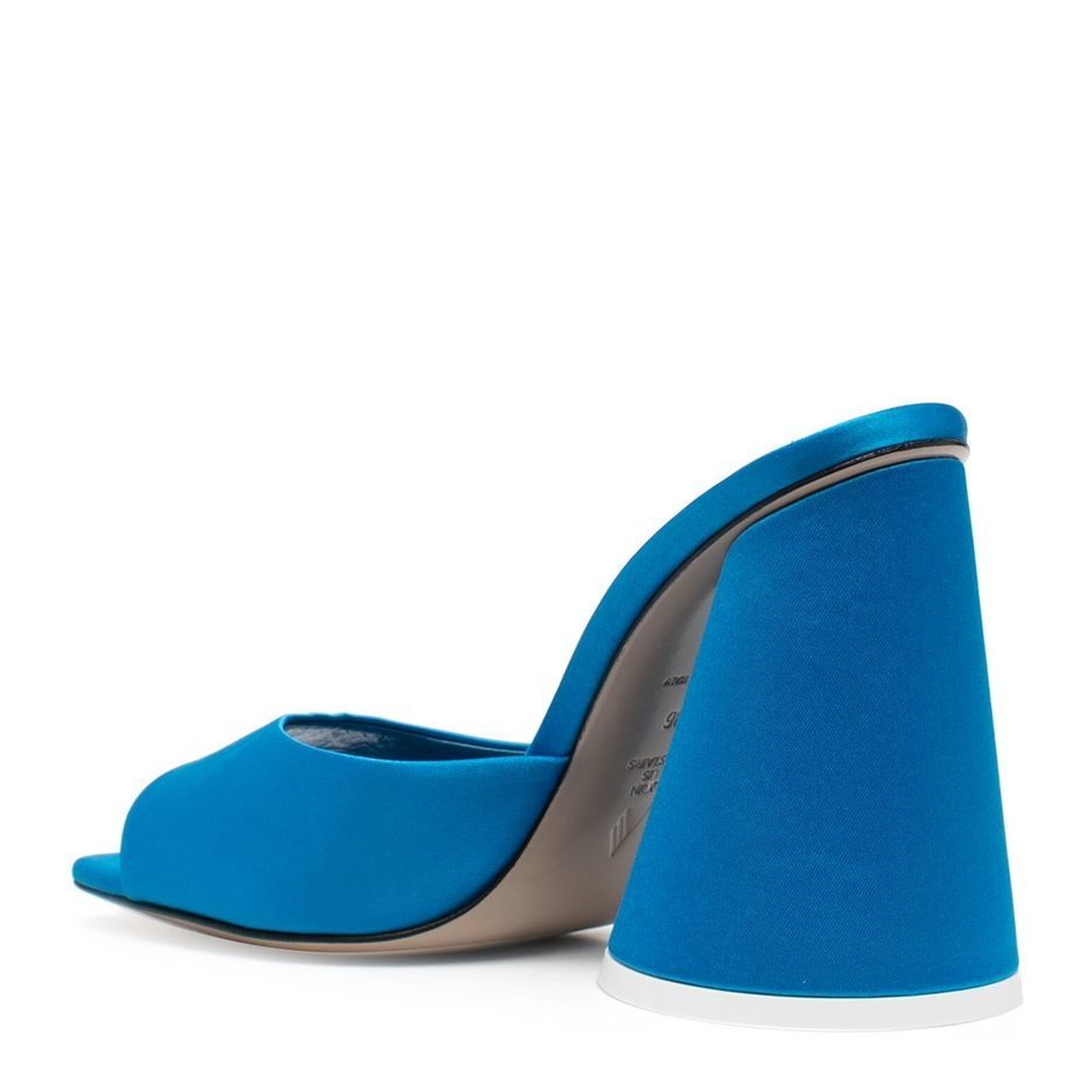 Luz Satin Mules in Turquoise