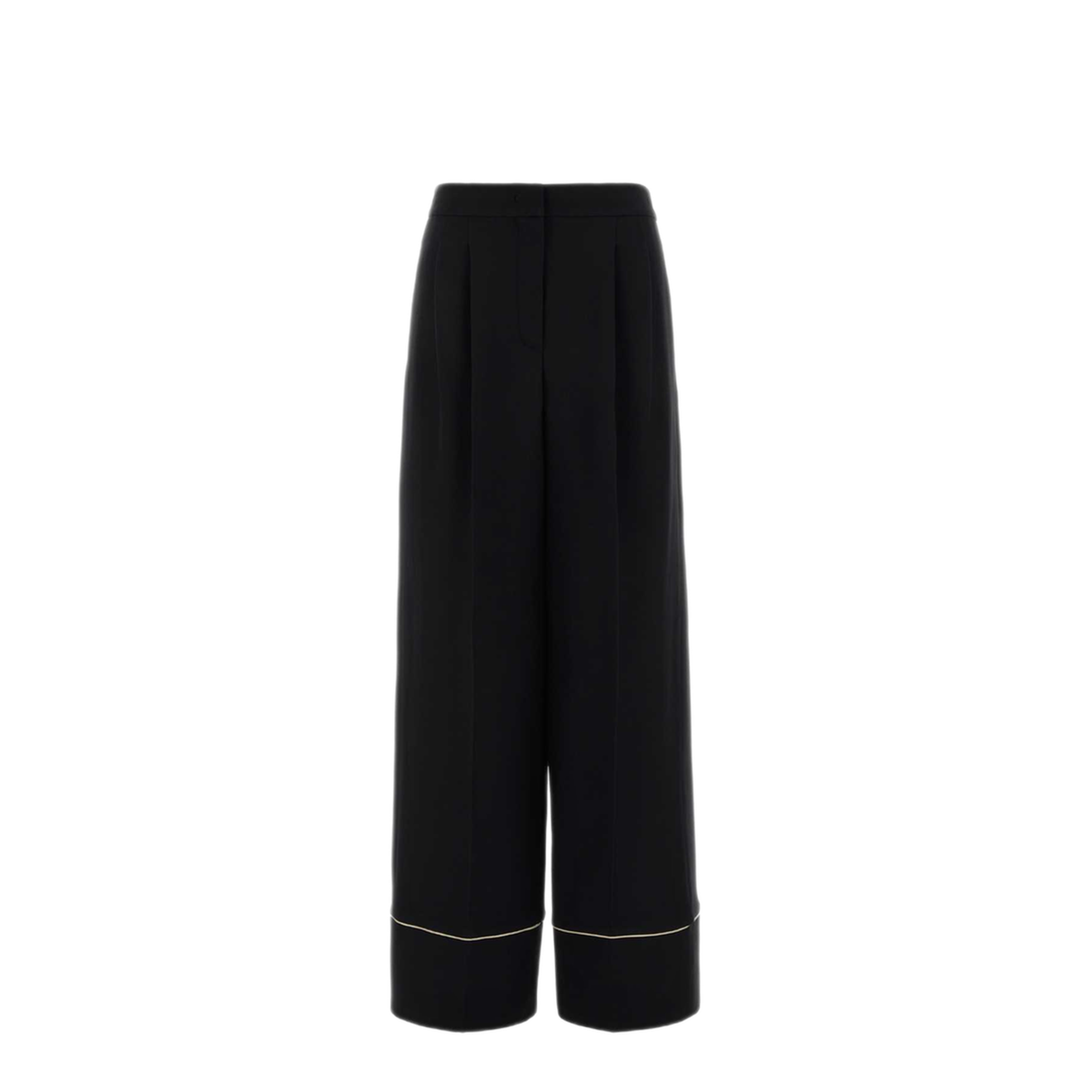 MAYFEYR - Fendi - Black Wool Silk Pants - FR6678AC4GF0GME