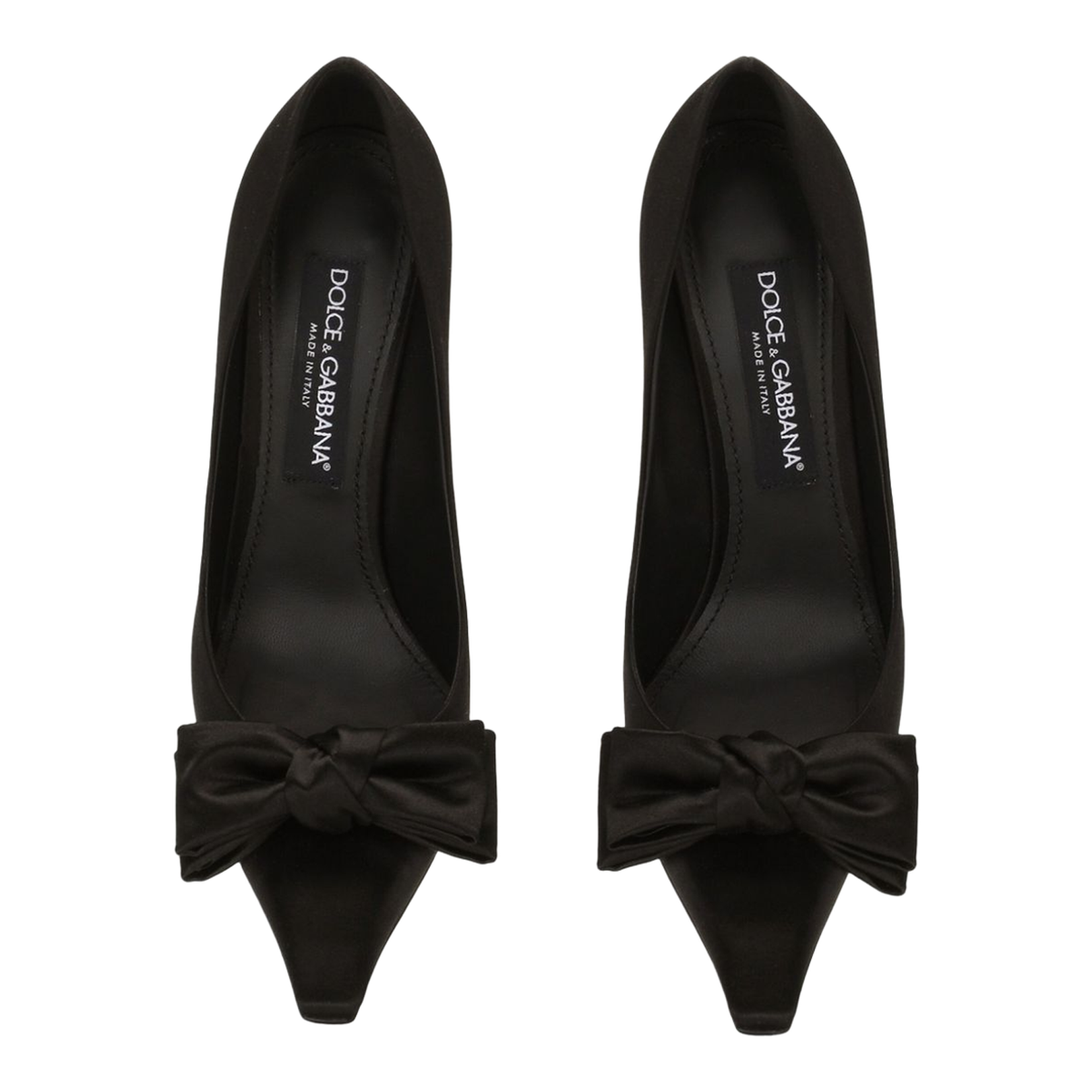 Elegant Black Satin High Heels