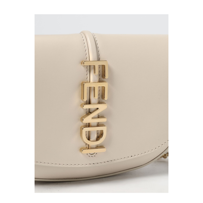 Wallet on Chain Leather White