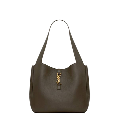 Grained Leather Tote Bag