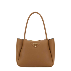 Small Calfskin Handbag - Caramel