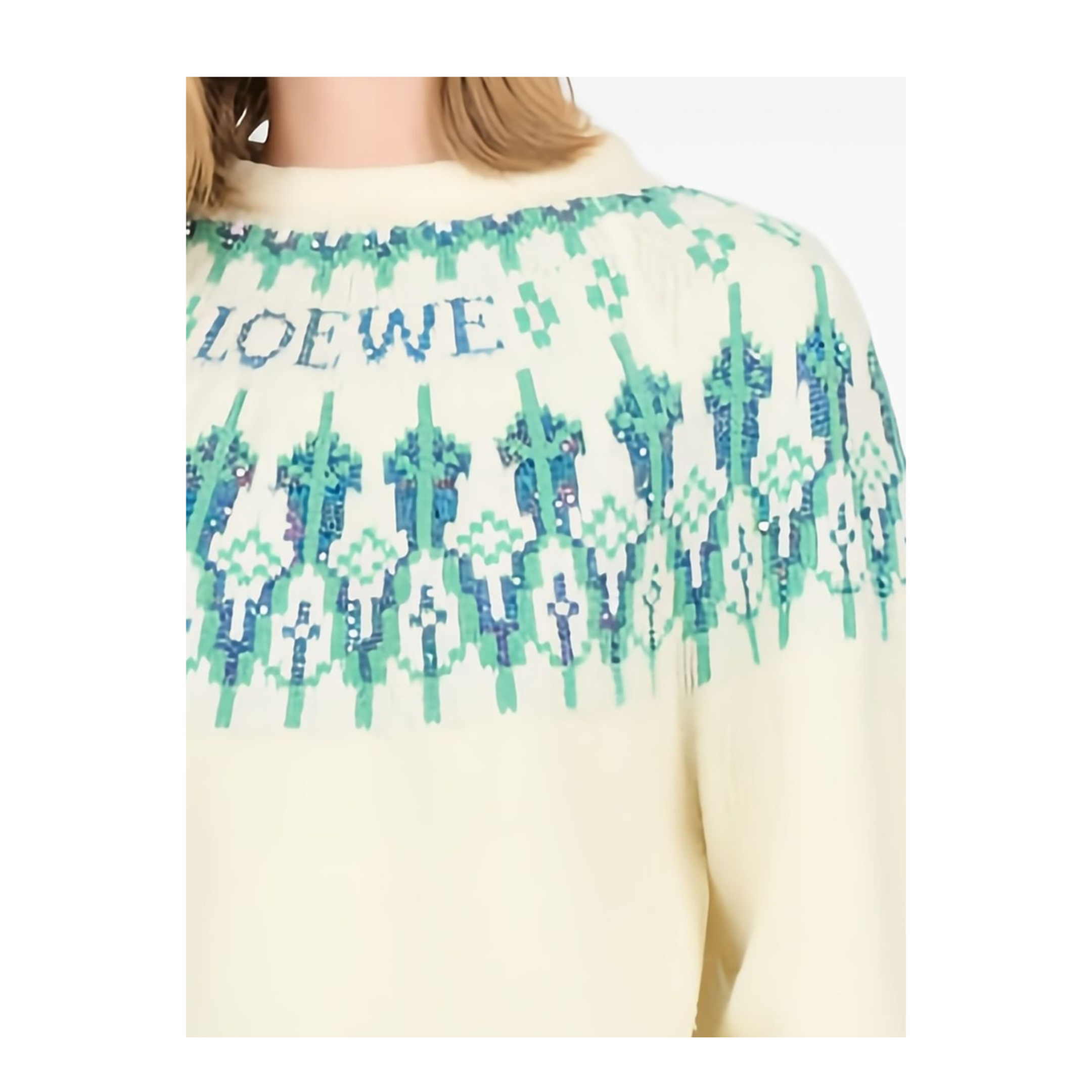 Wool Blend Crewneck Sweater