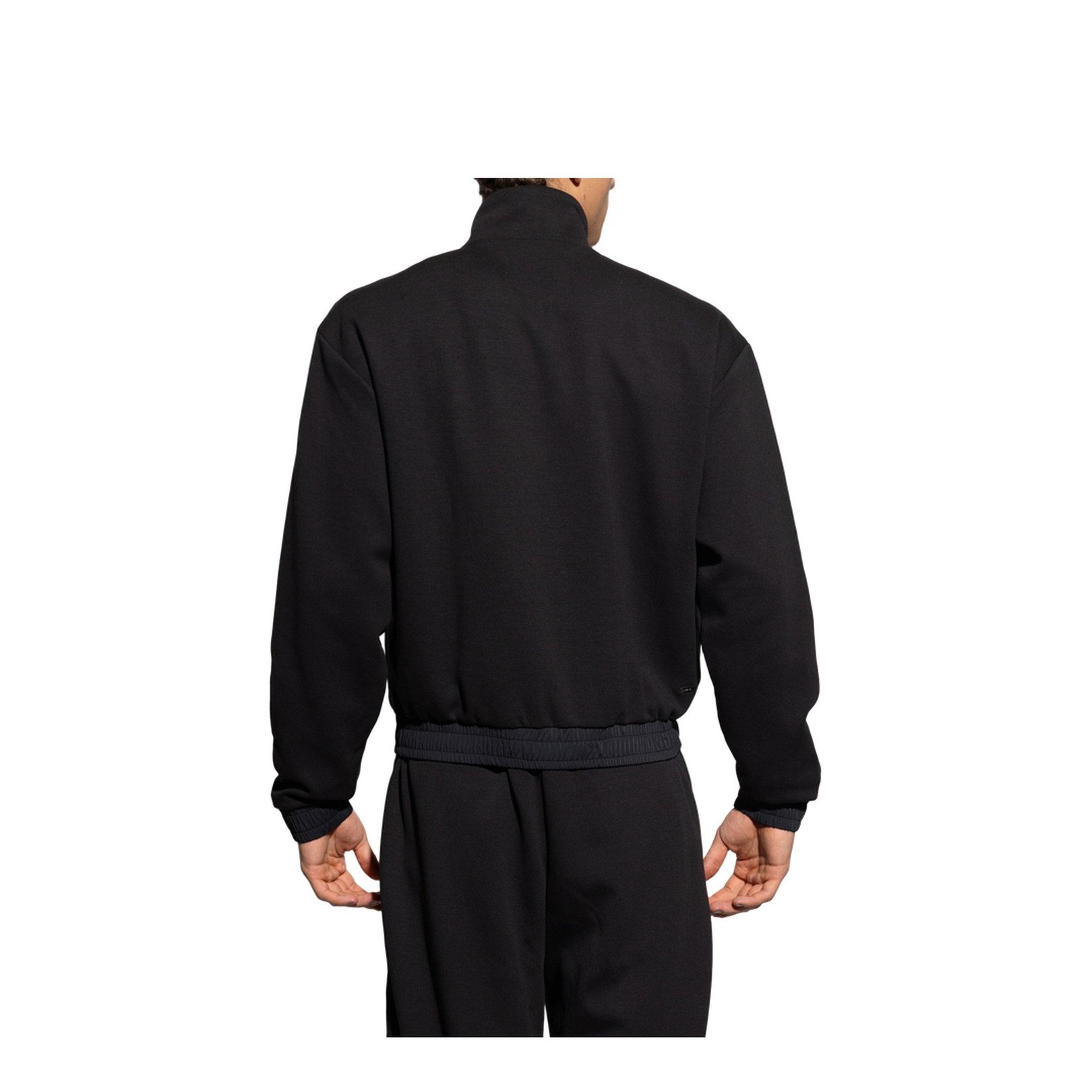 Sweatshirt with stand-up collar