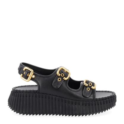 Nama Sandal With Wedge in Black