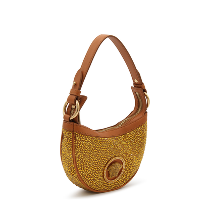 Mini crystal repeat hobo bag