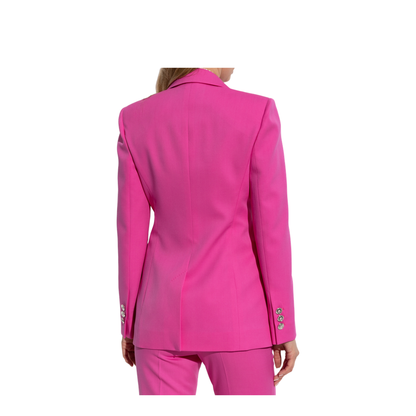 Wool Blazer with Closed Lapels