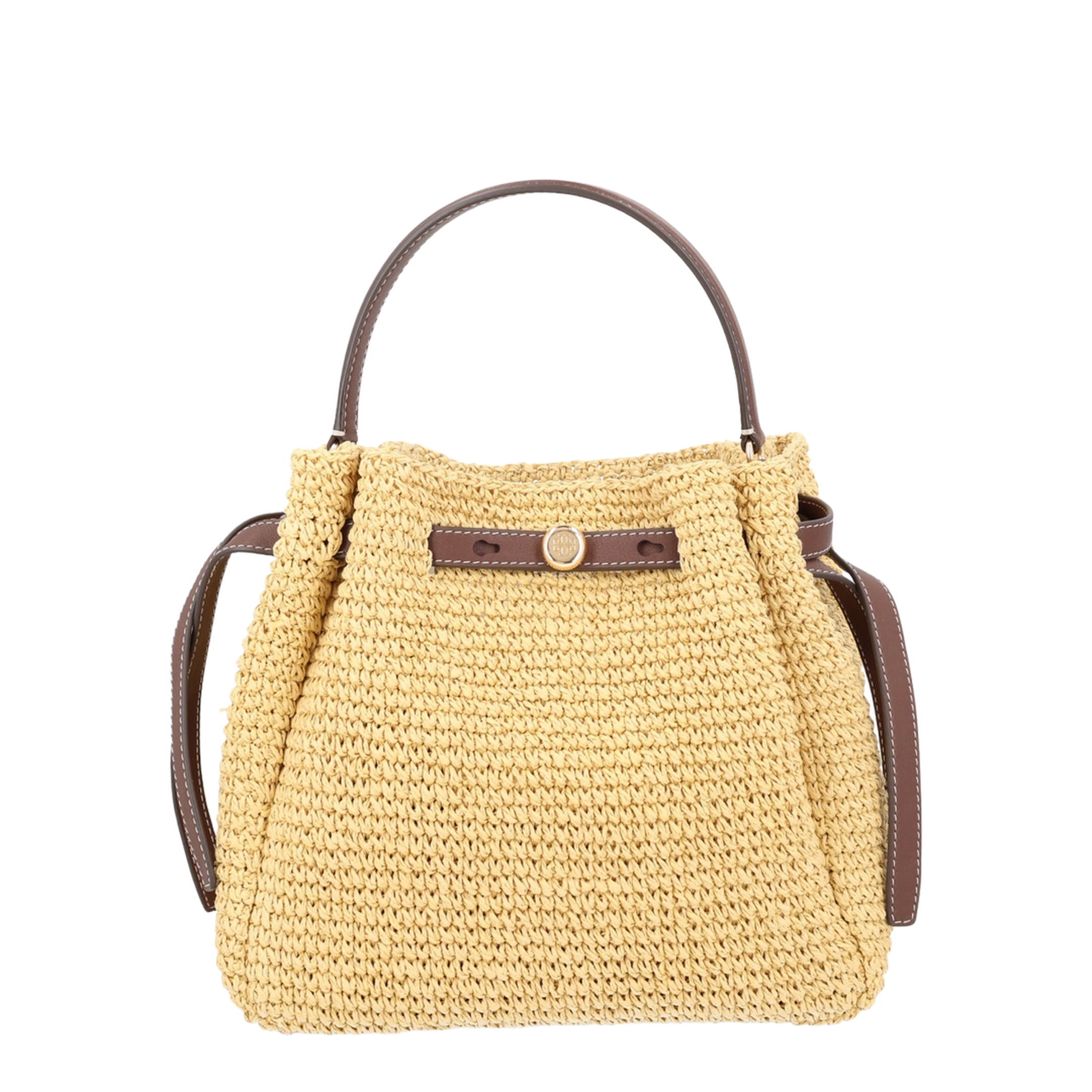 Romy Woven Bucket Bag - Natural