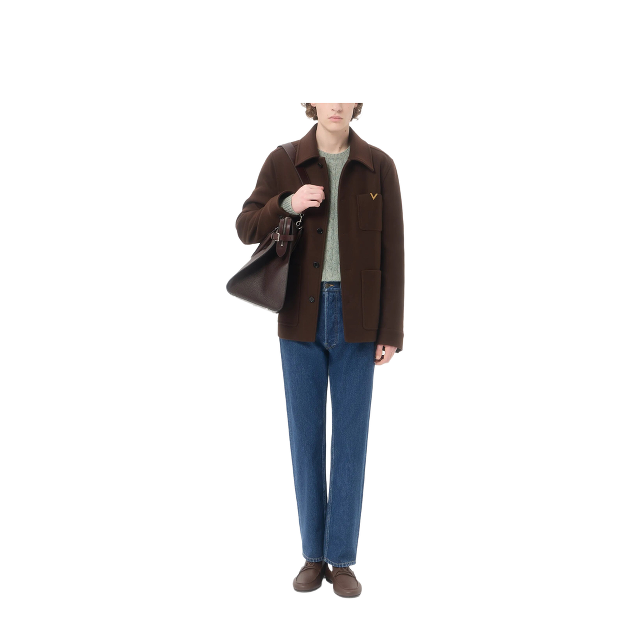 MAYFEYR - Valentino - Wool Jacket With Vgold - VCJH44BKA