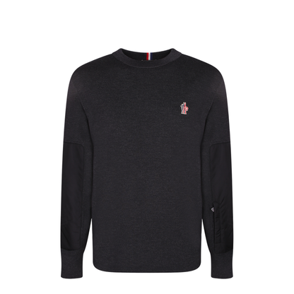 Long Sleeve Sweater in Mixed Fabric