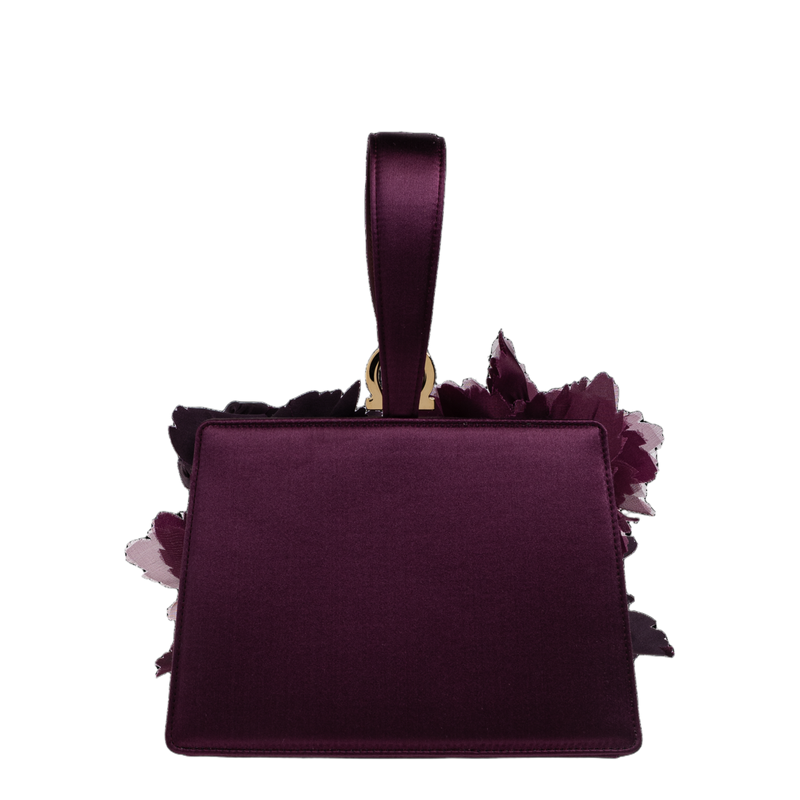 Handbag with appliqués