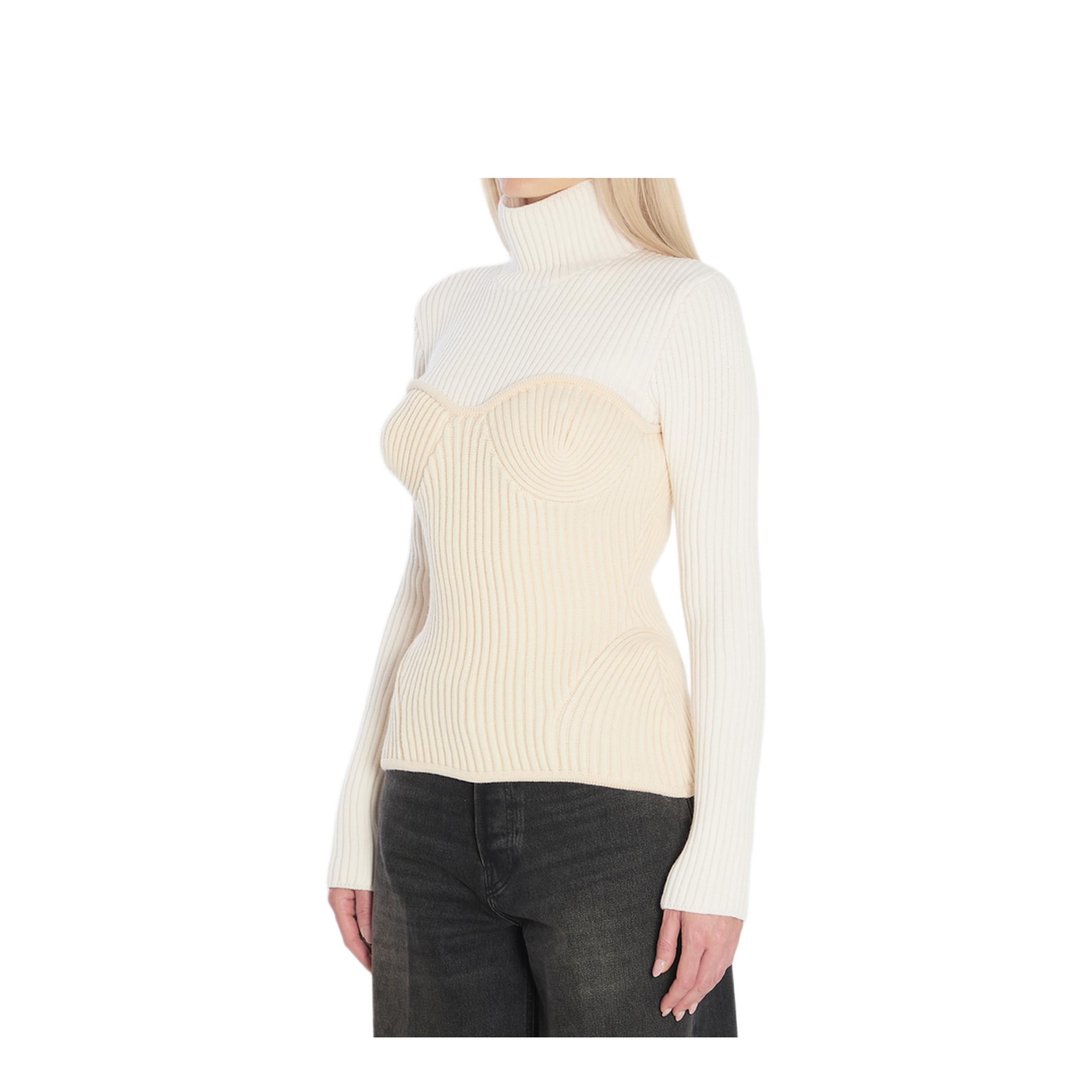 MAYFEYR - Jean Paul Gaultier - Ribbed Knit Pullover - WPO005K0010103