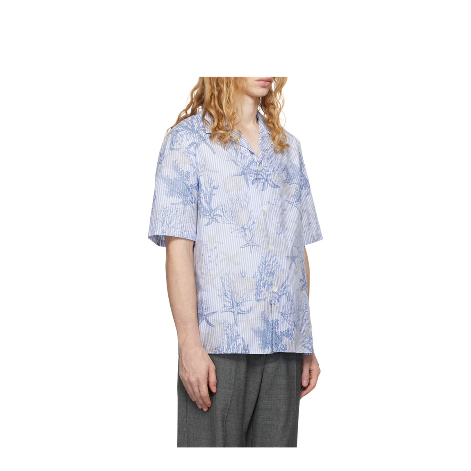 Shirt with Barocco Sea print