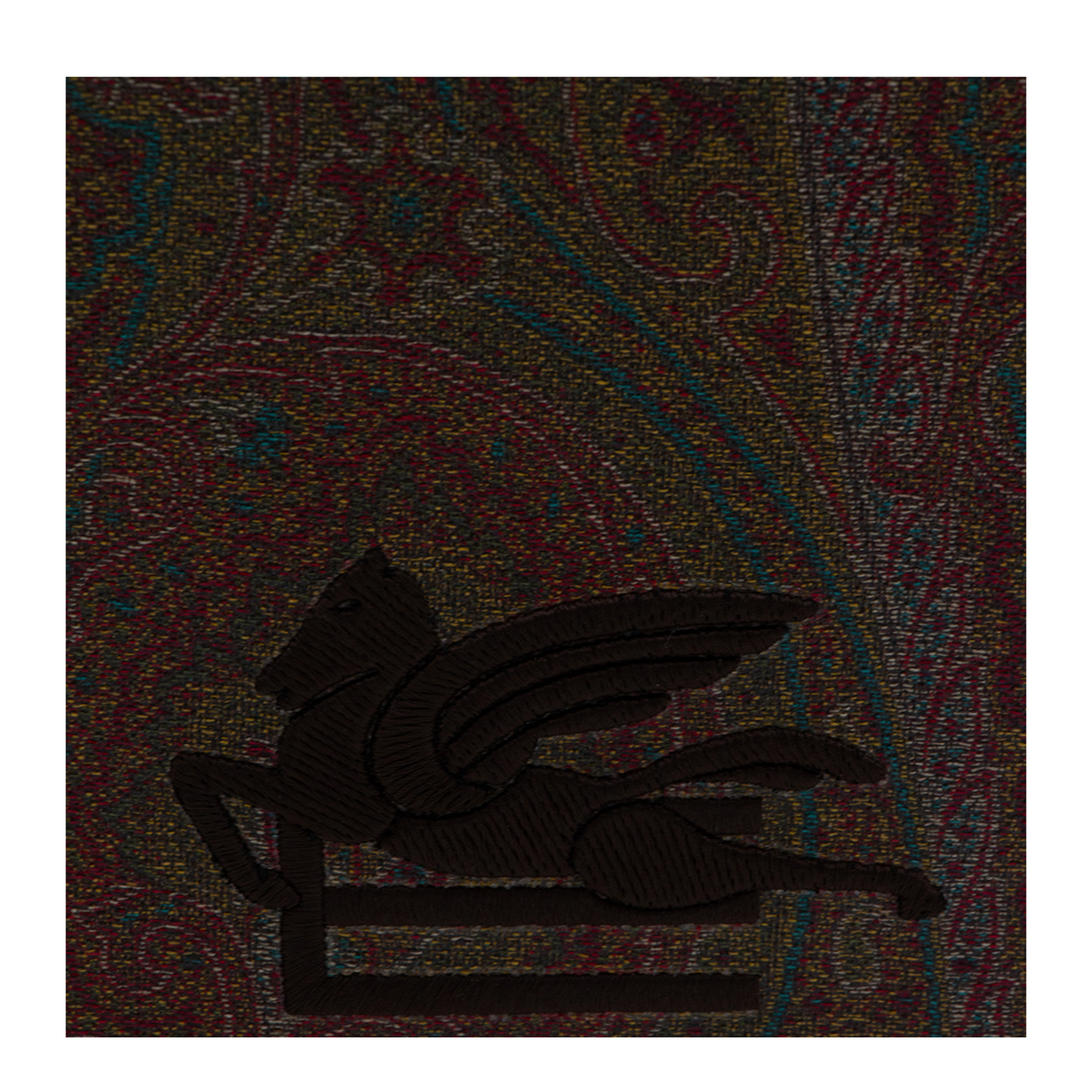 Jacquard Clutch Bag - Brown