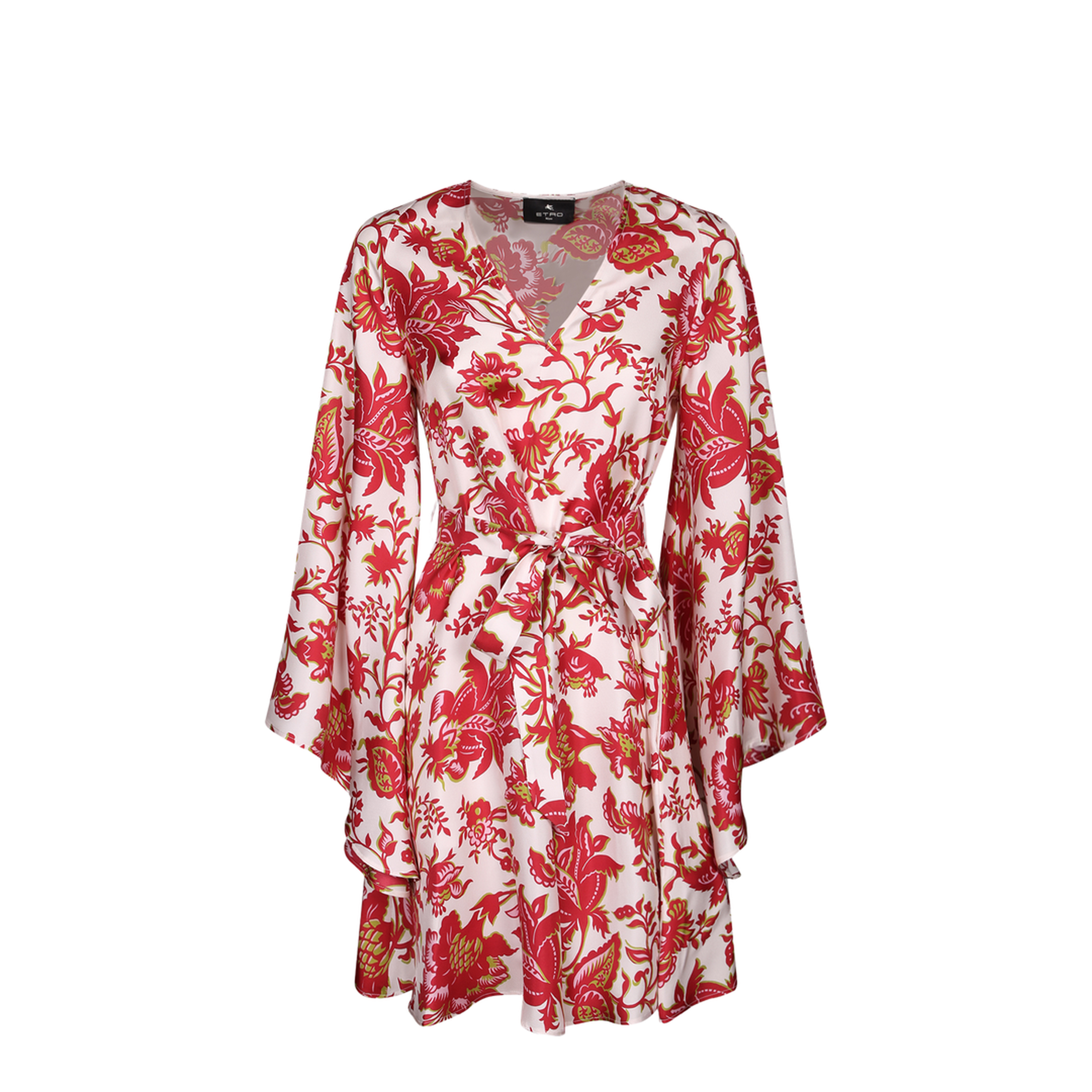 Cotton Mini Dress Red/White