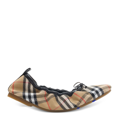 Fawn Check Ballet Flats