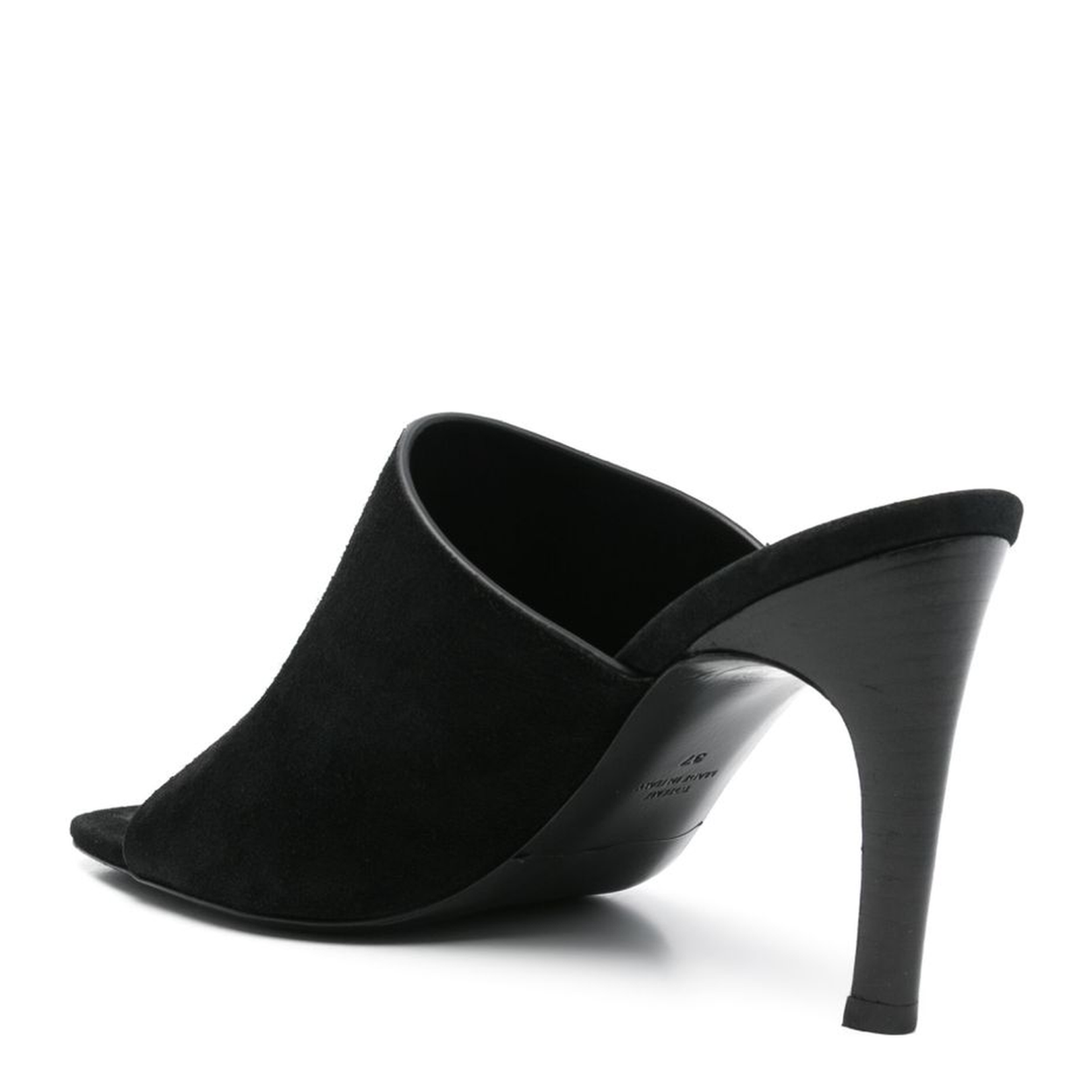 Suede Heeled Mules