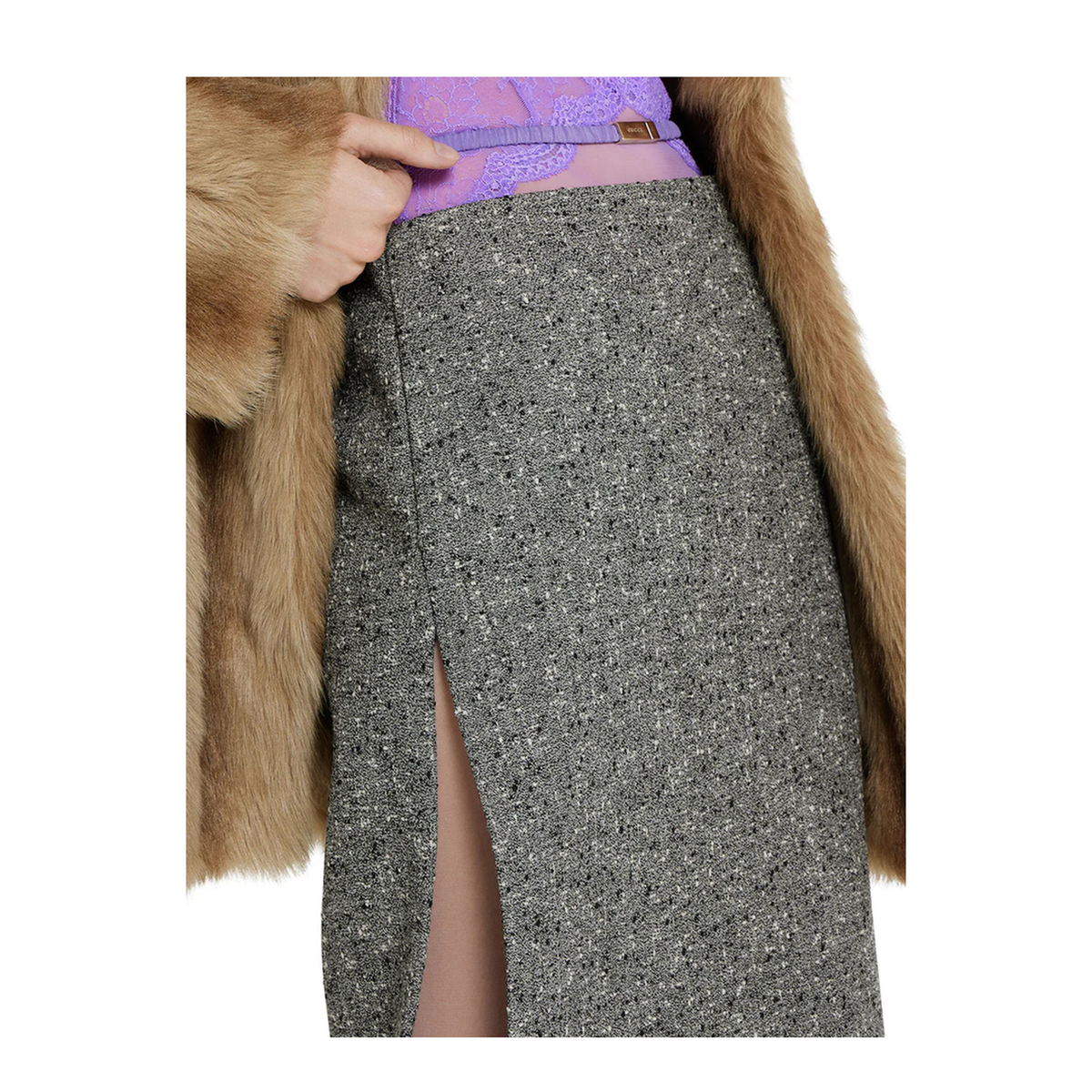 MAYFEYR - Gucci - Buttoned Wool Skirt - 846316ZAT2D9024