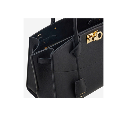 Grained Leather Handbag