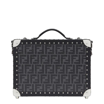 Baguette Medium Canvas Top Handle Bags - Black
