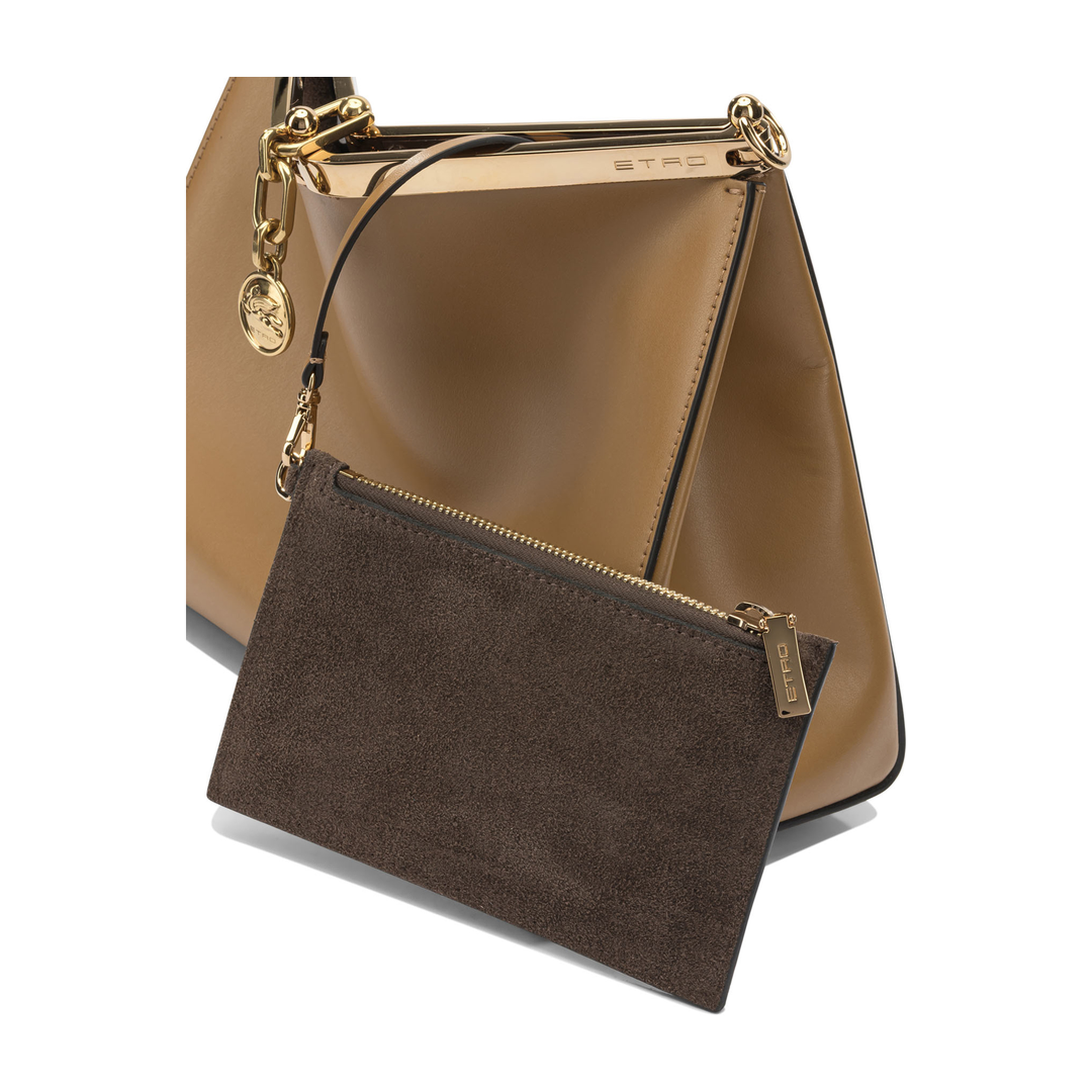 Shoulder Bag Leather Brown