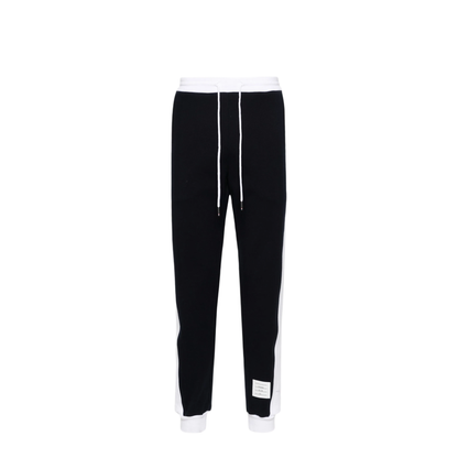 MAYFEYR - Thom Browne - Sweatpants With Engineered 4 Bar In Solid Classic Loopback Jersey - MJQ213A03037415