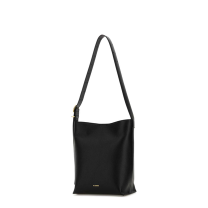 Cannolo Tote Bag Leather Black