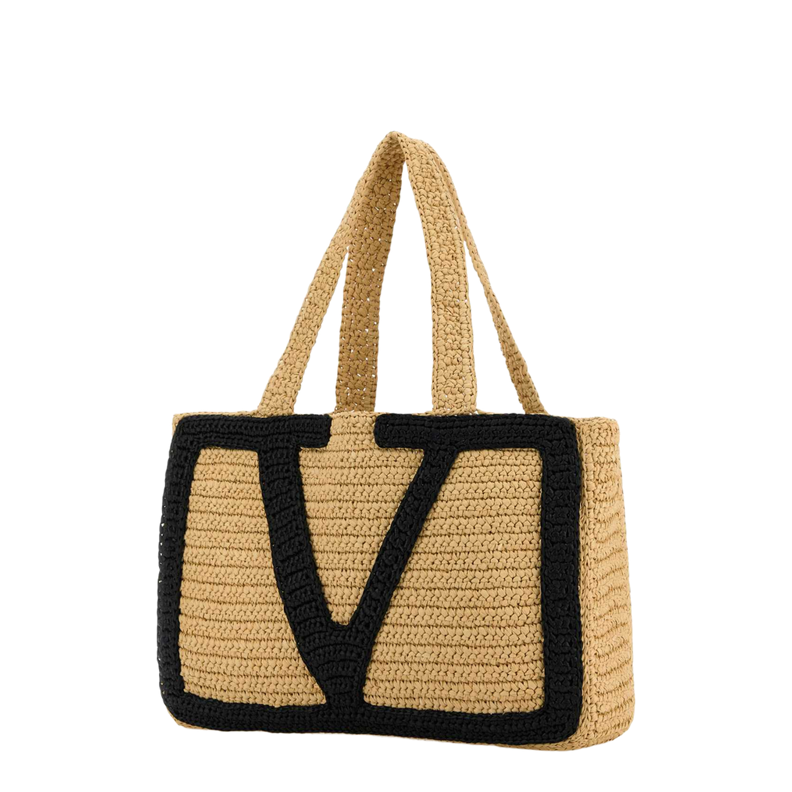 Raffia large Viva Superstar shopping bag
