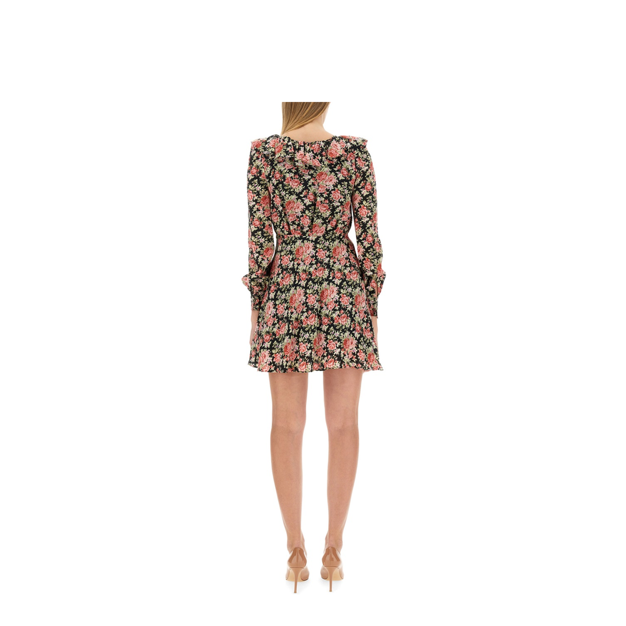 MAYFEYR - Alessandra Rich - Flower Print Mini Dress - FAB3493F4001900