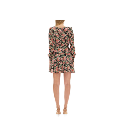 MAYFEYR - Alessandra Rich - Flower Print Mini Dress - FAB3493F4001900