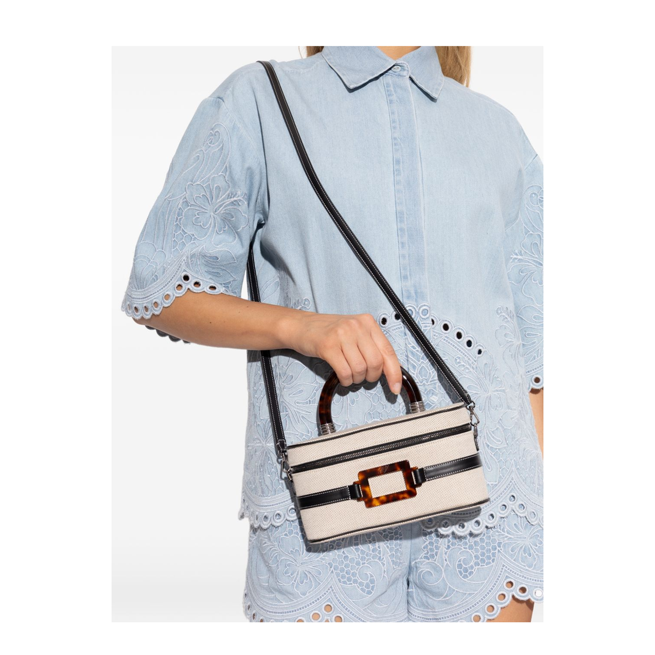 Vanity Belle Vivier Mini Bag Canvas