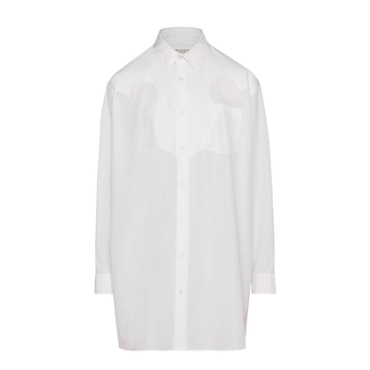 White Cotton Poplin Shirt