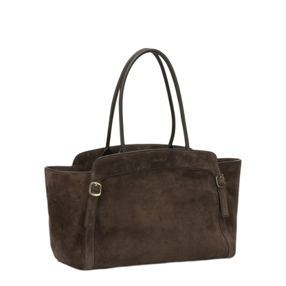 MAYFEYR - Santoni - Double Buckle Medium Shoulder Bag - DIBBA3041DBHSKWT30T30