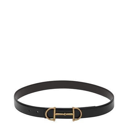 Reversible Leather Belt with Horsebit
