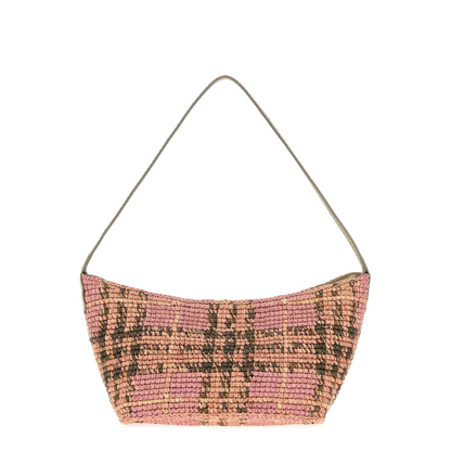 MAYFEYR - Burberry - Embroidered Raffia Mini Shoulder Bag - 8128853A6054
