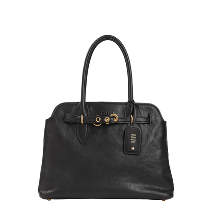 Black Leather Shoulder Bag