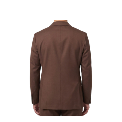 MAYFEYR - Lardini - Brown Feeling Double Breasted Jacket - AC5810EACIF67442460