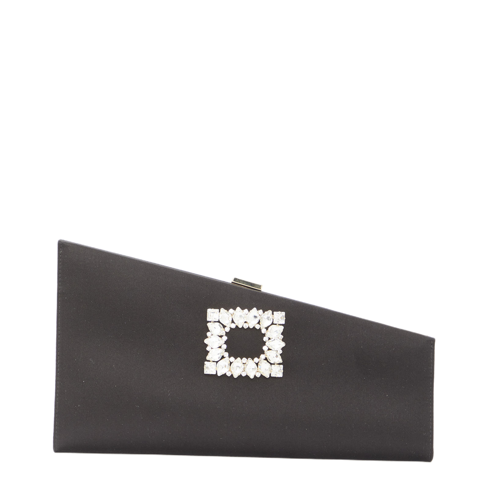 Asymmetrical Strass Buckle Clutch