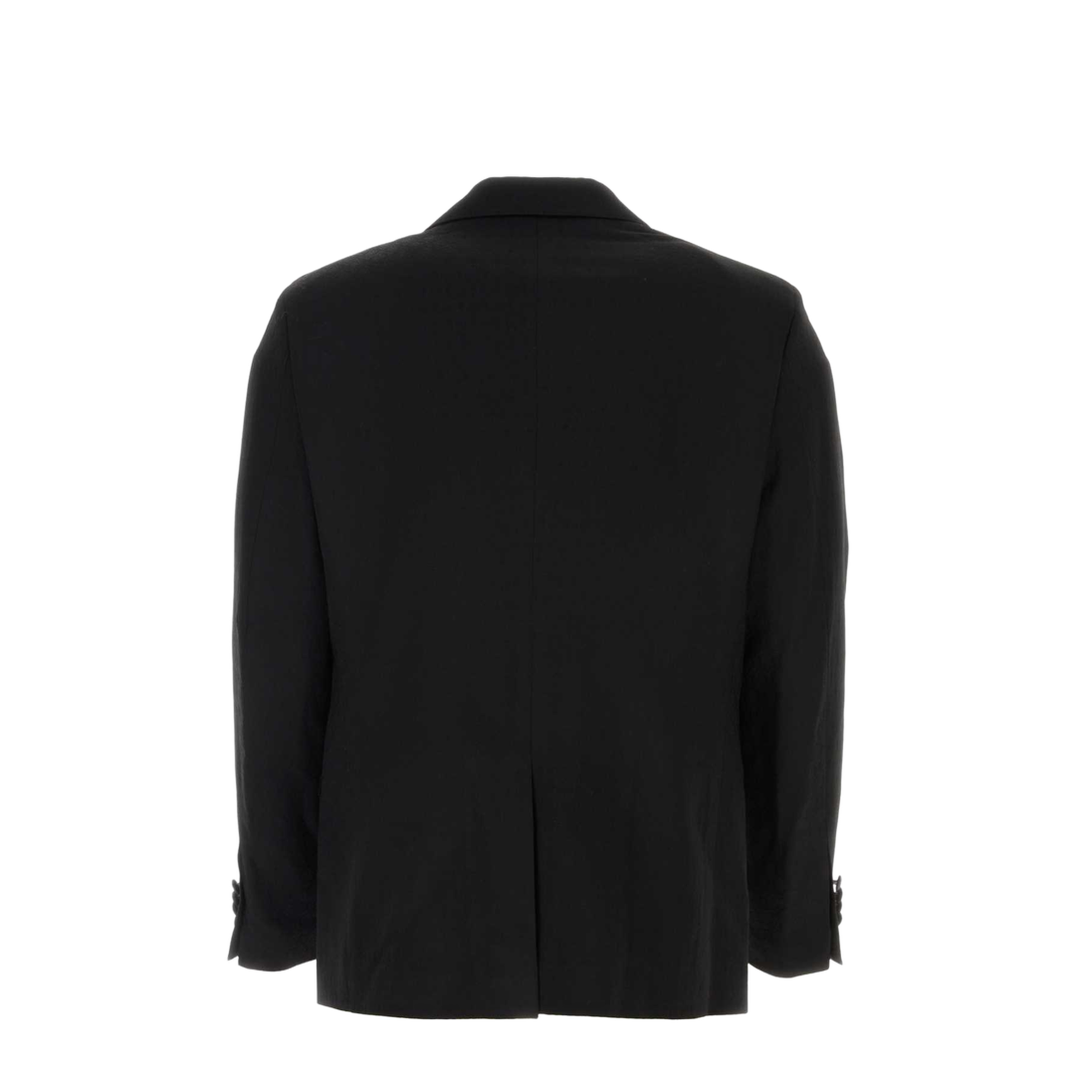 Black Stretch Wool Blazer