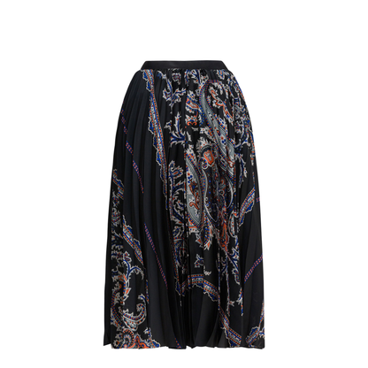MAYFEYR - Sacai - Pleated Skirt With Paisley Print - 25-08139001